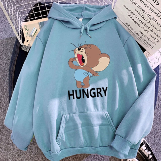 Sudadera Hoodie Tom y Jerry edición Hungry deluxe varios colores