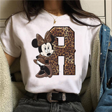 Camiseta manga corta inicales Minnie