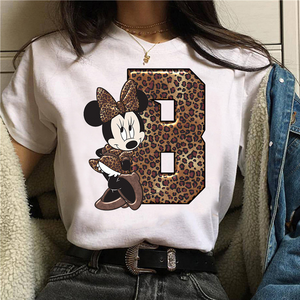 Camiseta manga corta inicales Minnie