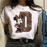 Camiseta manga corta inicales Minnie