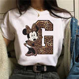 Camiseta manga corta inicales Minnie