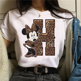 Camiseta manga corta inicales Minnie