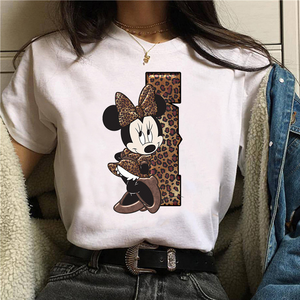 Camiseta manga corta inicales Minnie