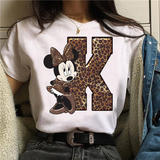 Camiseta manga corta inicales Minnie