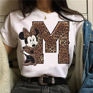 Camiseta manga corta inicales Minnie