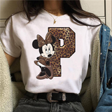 Camiseta manga corta inicales Minnie