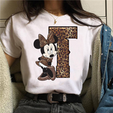 Camiseta manga corta inicales Minnie