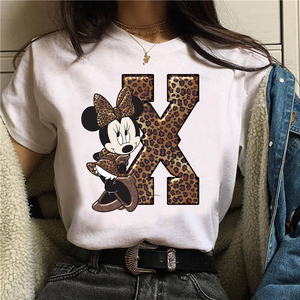 Camiseta manga corta inicales Minnie