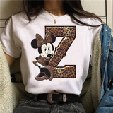 Camiseta manga corta inicales Minnie