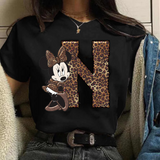 Camiseta manga corta inicales Minnie