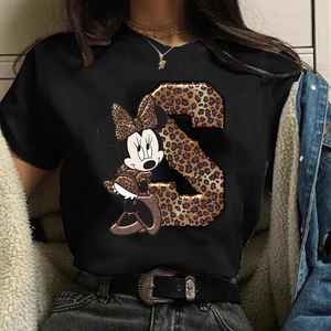 Camiseta manga corta inicales Minnie