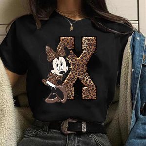 Camiseta manga corta inicales Minnie