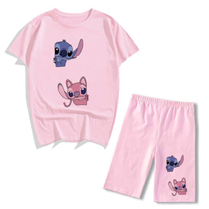 Conjunto 2 piezas tipo pijama Stitch chica