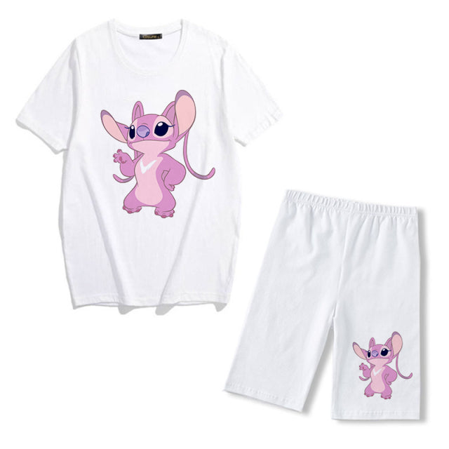 Conjunto Pijama Stitch Stich para niña de Short (Blanco Short, 12 años) :  : Ropa, Zapatos y Accesorios