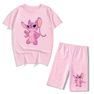 Conjunto 2 piezas tipo pijama Stitch chica