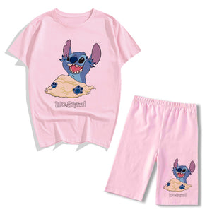 Conjunto 2 piezas tipo pijama Stitch chica