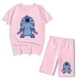 Conjunto 2 piezas tipo pijama Stitch chica