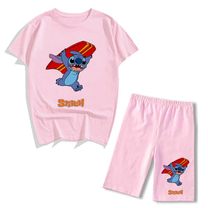 Conjunto 2 piezas tipo pijama Stitch chica