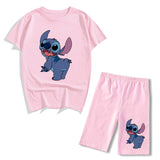 Conjunto 2 piezas tipo pijama Stitch chica