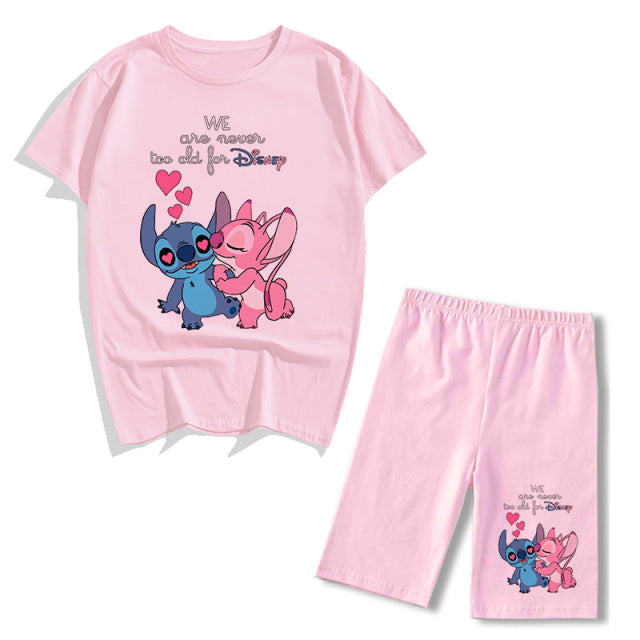 Conjunto 2 piezas tipo pijama Stitch chica