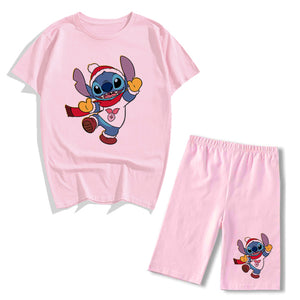 Conjunto 2 piezas tipo pijama Stitch chica