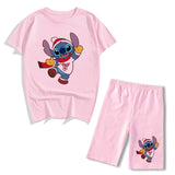 Conjunto 2 piezas tipo pijama Stitch chica