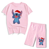 Conjunto 2 piezas tipo pijama Stitch chica