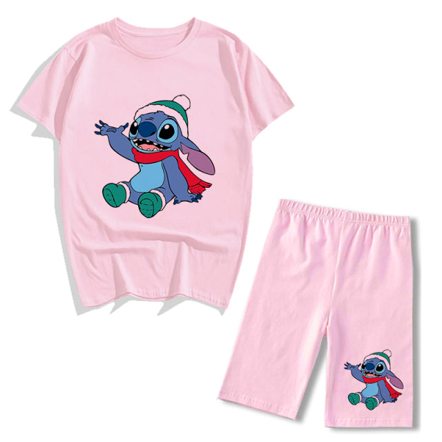 Conjunto 2 piezas tipo pijama Stitch chica