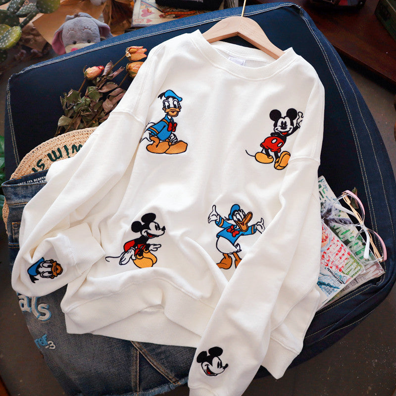 Sudadera bordada Mickey Mouse